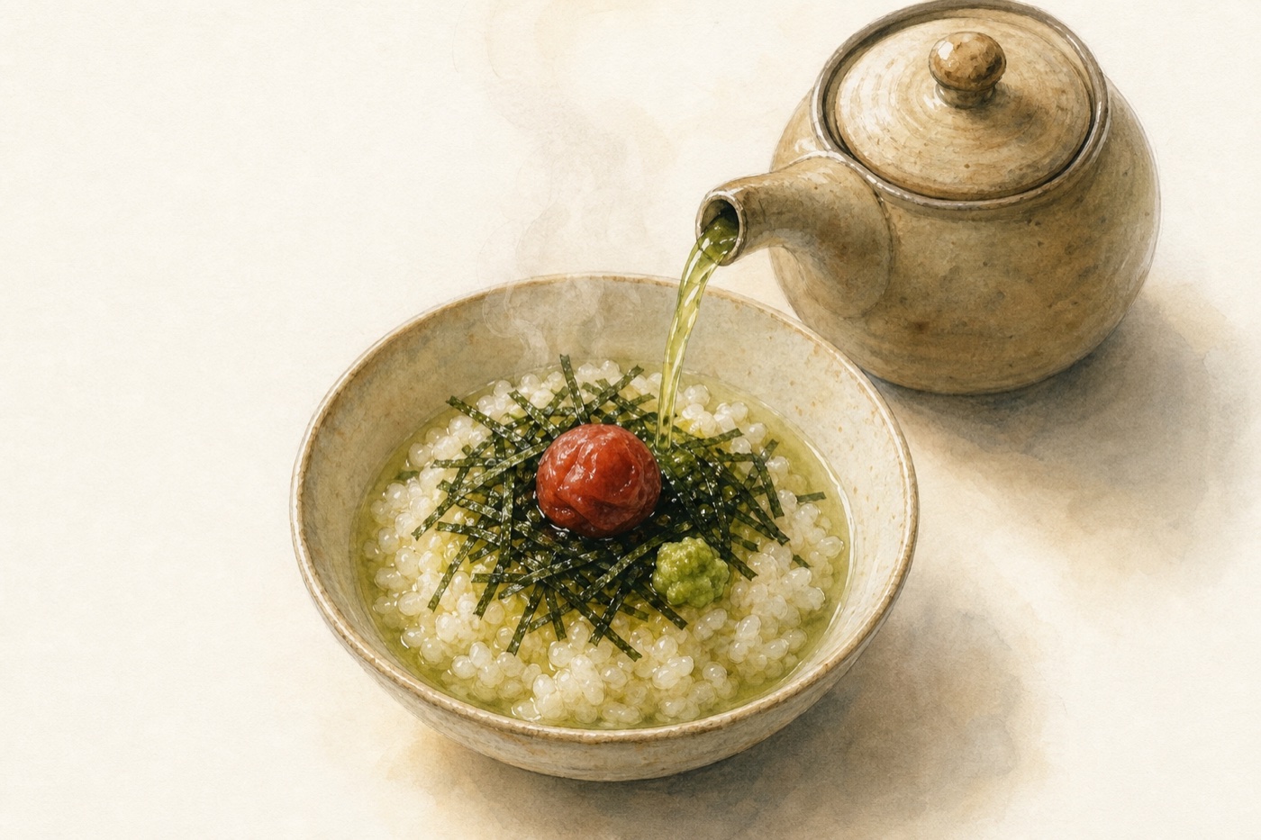 味海苔のお茶漬け