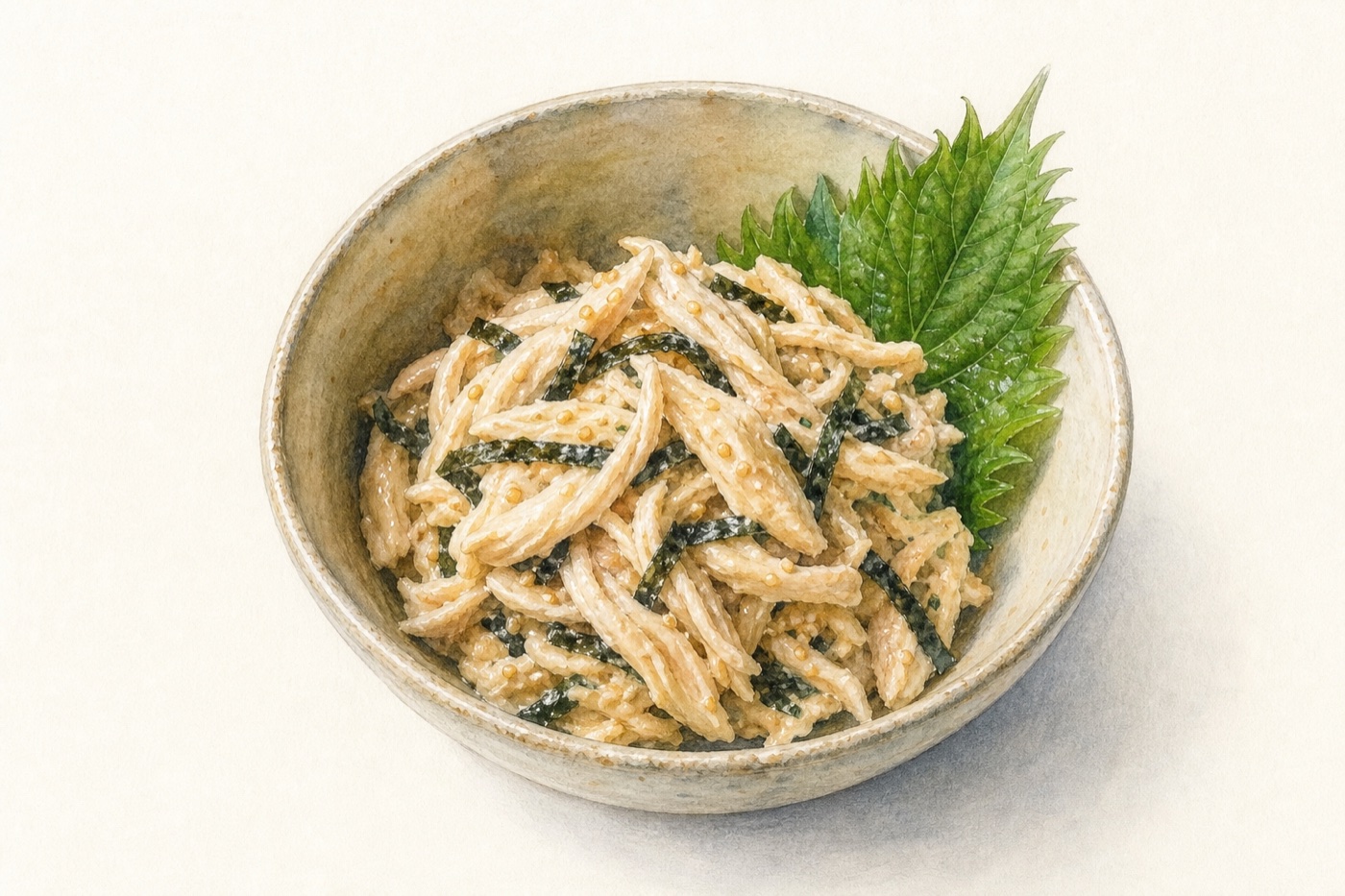 味海苔（わさび）と鶏むねの和えもの