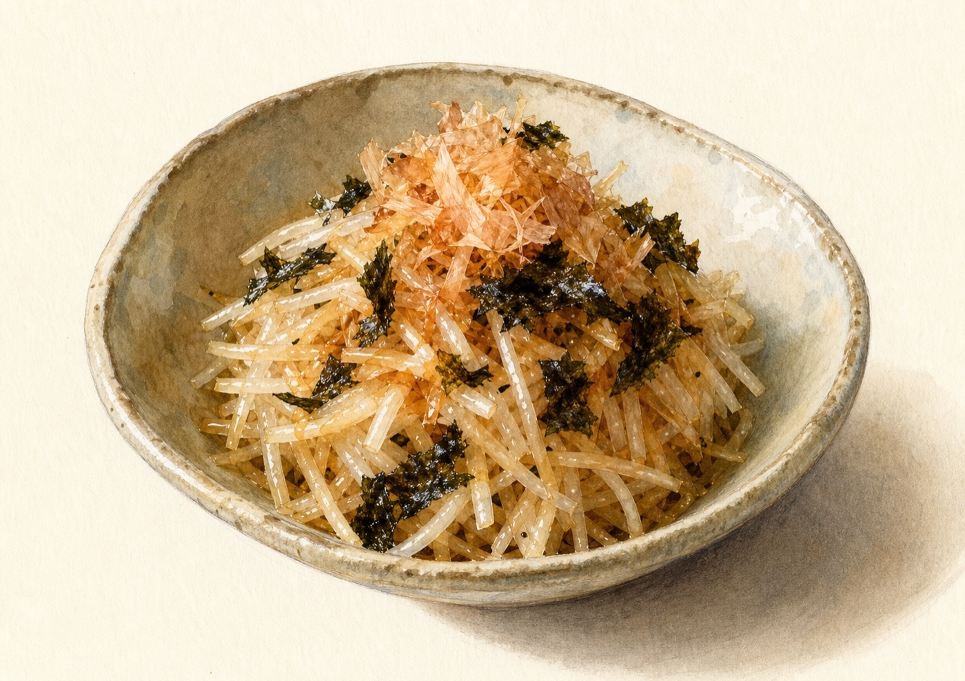 焼き海苔と大根のさっぱりサラダ