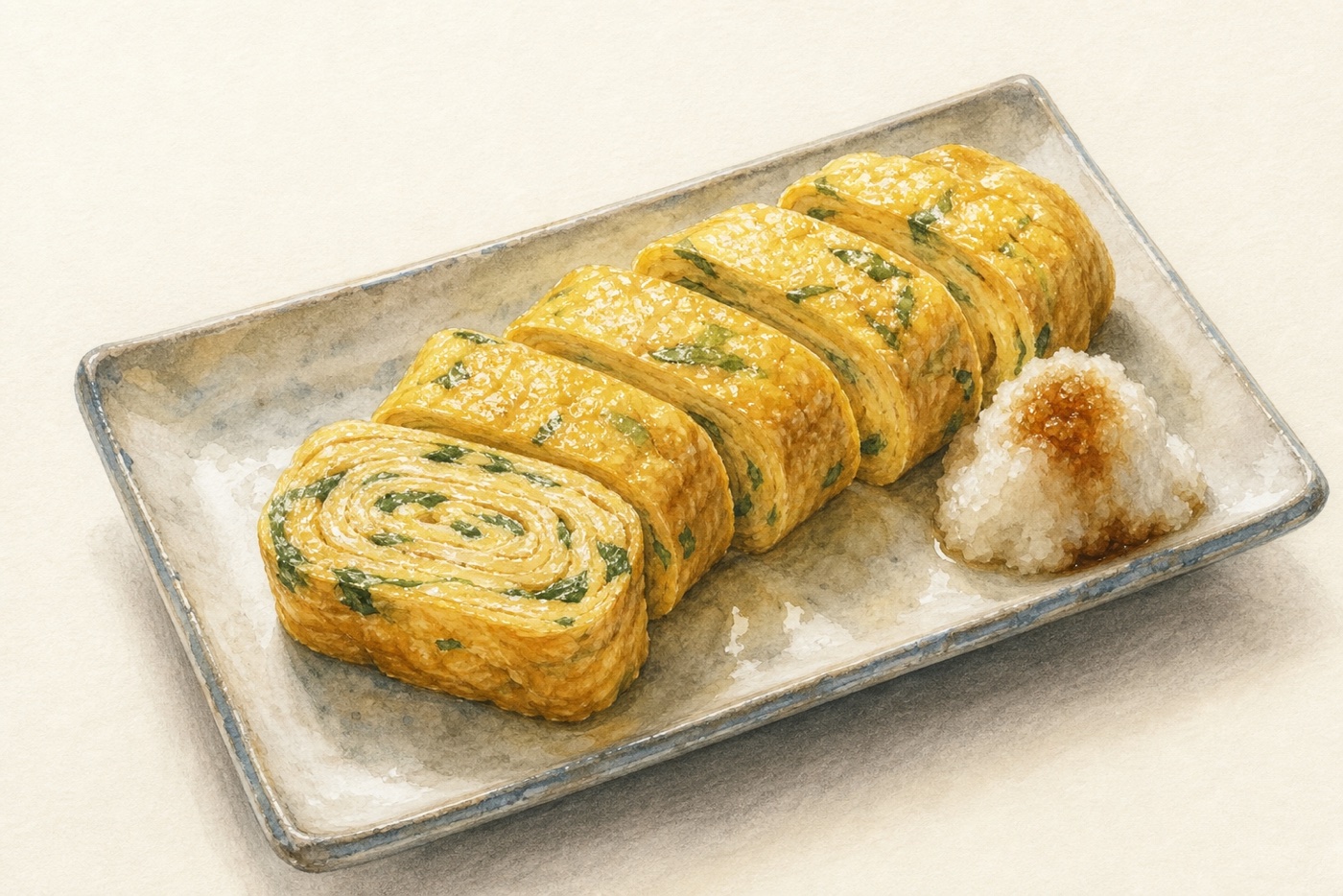 磯の香りのだし巻き卵
